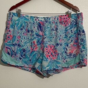 Lilly Pulitzer Ocean Trail Shorts Zanzibar Blue Party Princess